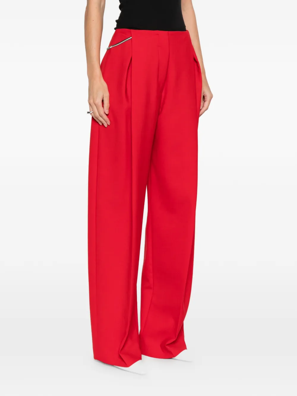  Sportmax Pleated-front Trousers - Red 