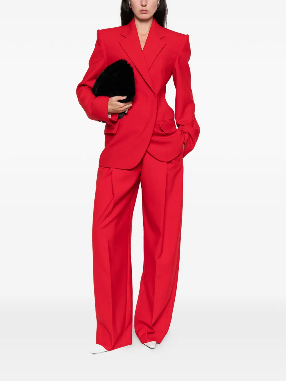 Sportmax pleated-front trousers - Rood