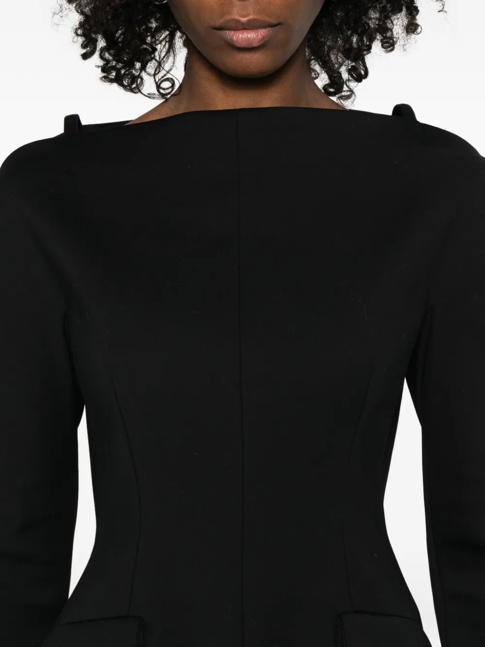 Sportmax Cady getailleerde mini-jurk Zwart
