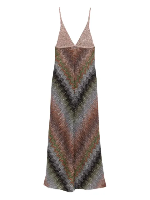 Missoni V-neck chevron maxi dress