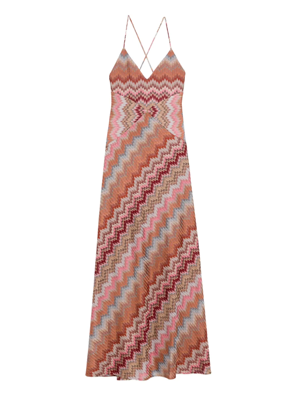 Missoni sleeveless maxi dress - Marrone