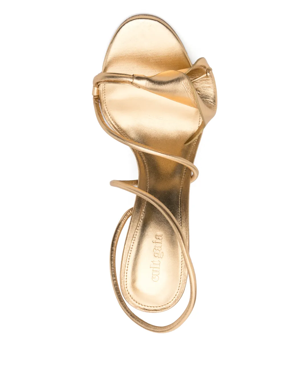 Cult Gaia 12mm Cassidy flower sandals Goud