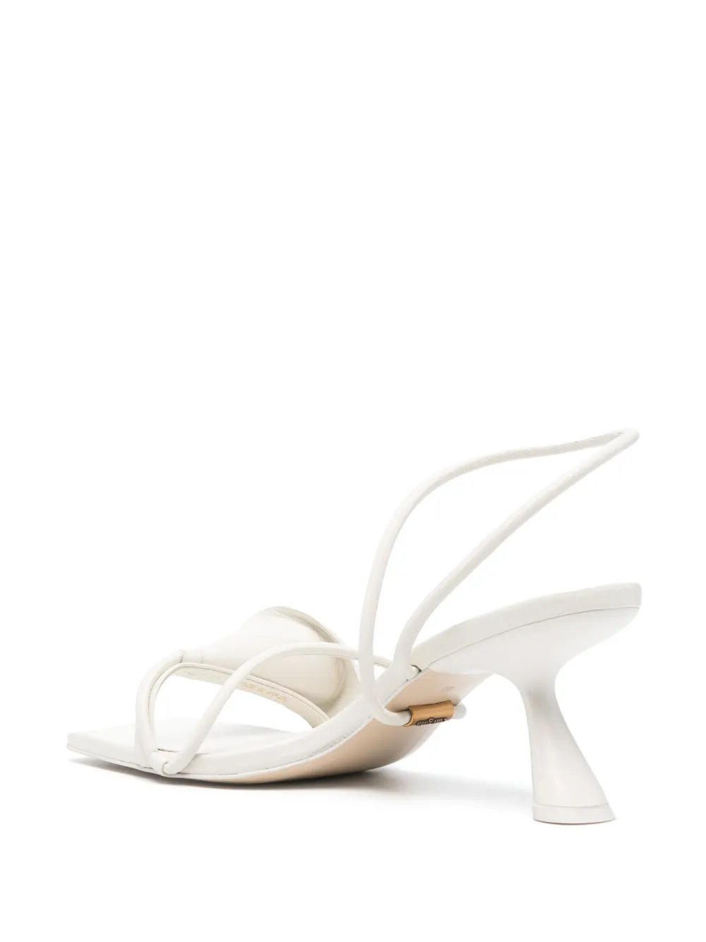 Cult Gaia 80mm Ria spiral strap sandals Wit