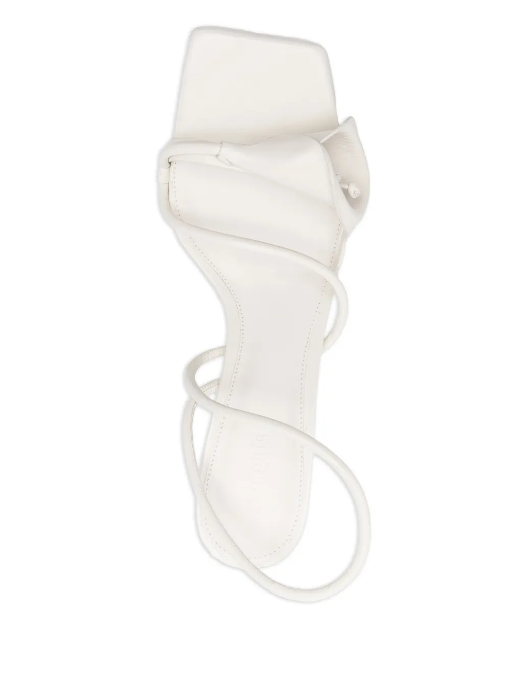 Cult Gaia 80mm Ria spiral strap sandals Wit