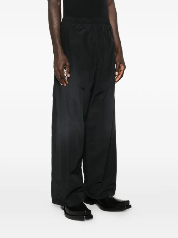 Balenciaga Logo Trousers | Black | FARFETCH JO