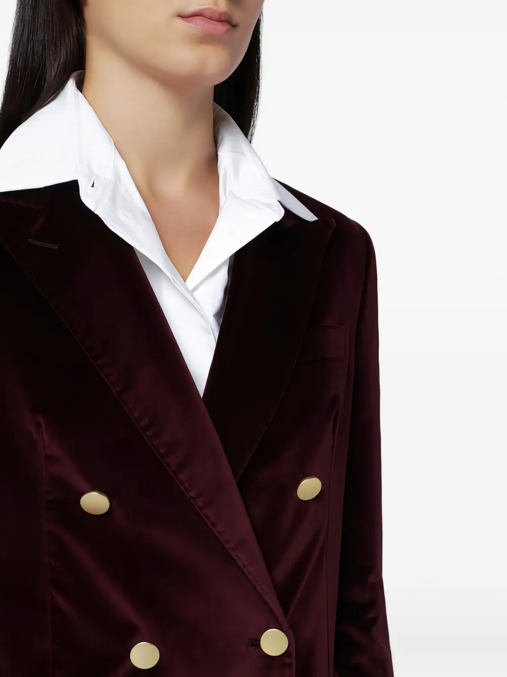 Tagliatore Asmine jack met dubbele rij knopen Rood