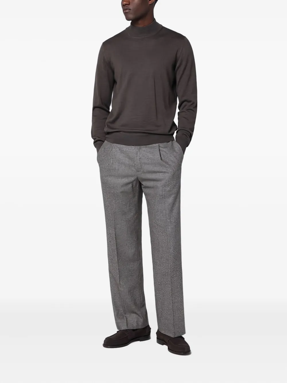 Tagliatore Lionel trui - Bruin