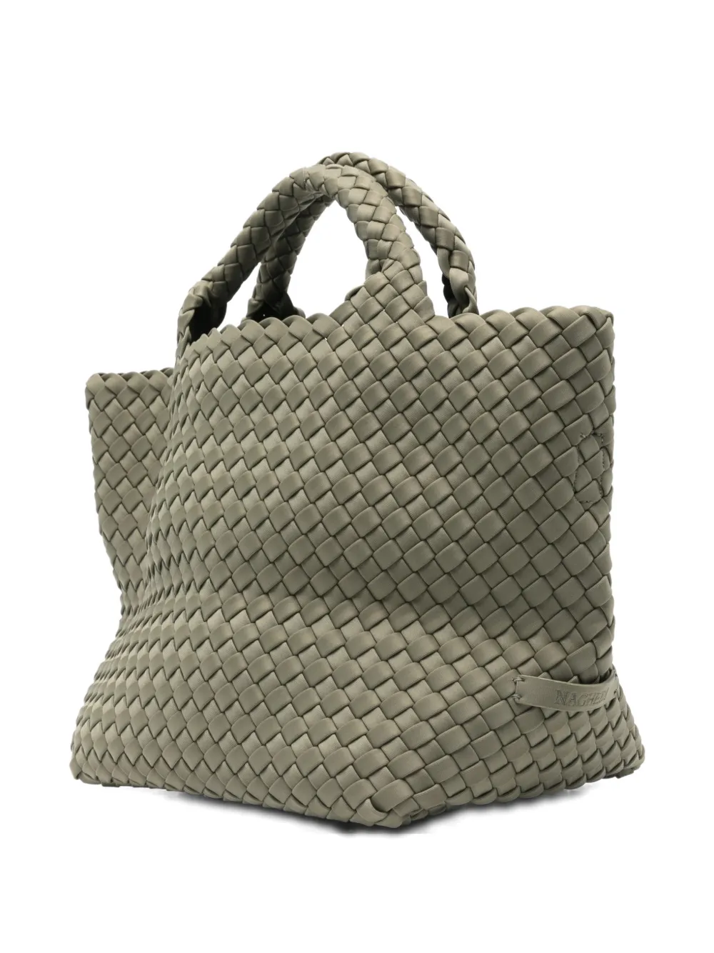  Naghedi Small St. Barths Woven Tote Bag - Green 