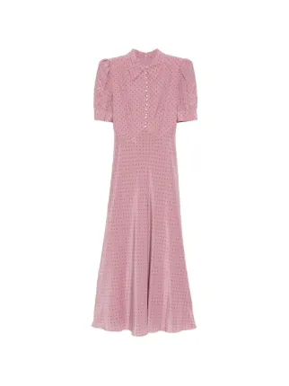 alessandra midi dress Baltic Born Womens Alessandra Mesh Midi Dress | Off White