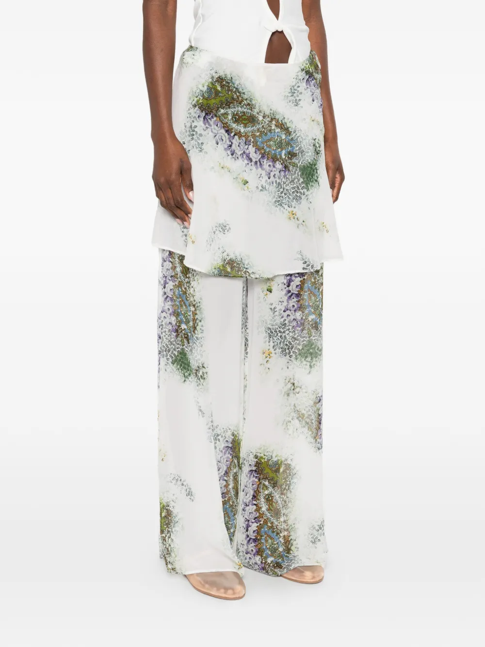 Absence-Print Trousers