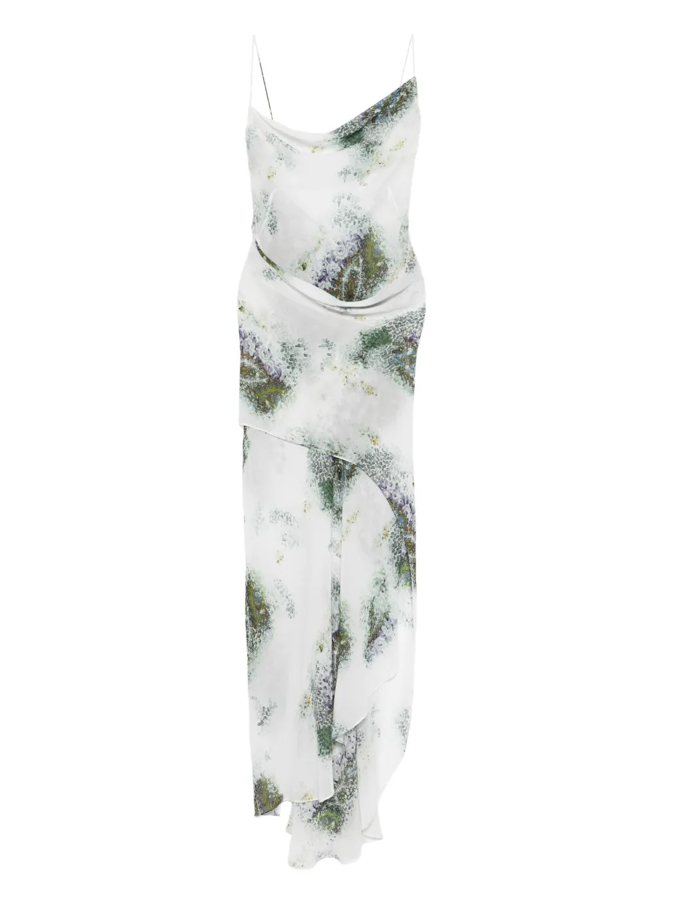Christopher Esber cowl-neck slip maxi dress - White