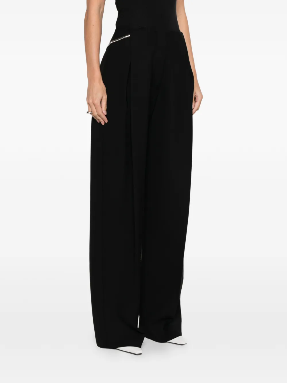  Sportmax Pleated-front Trousers - Black 