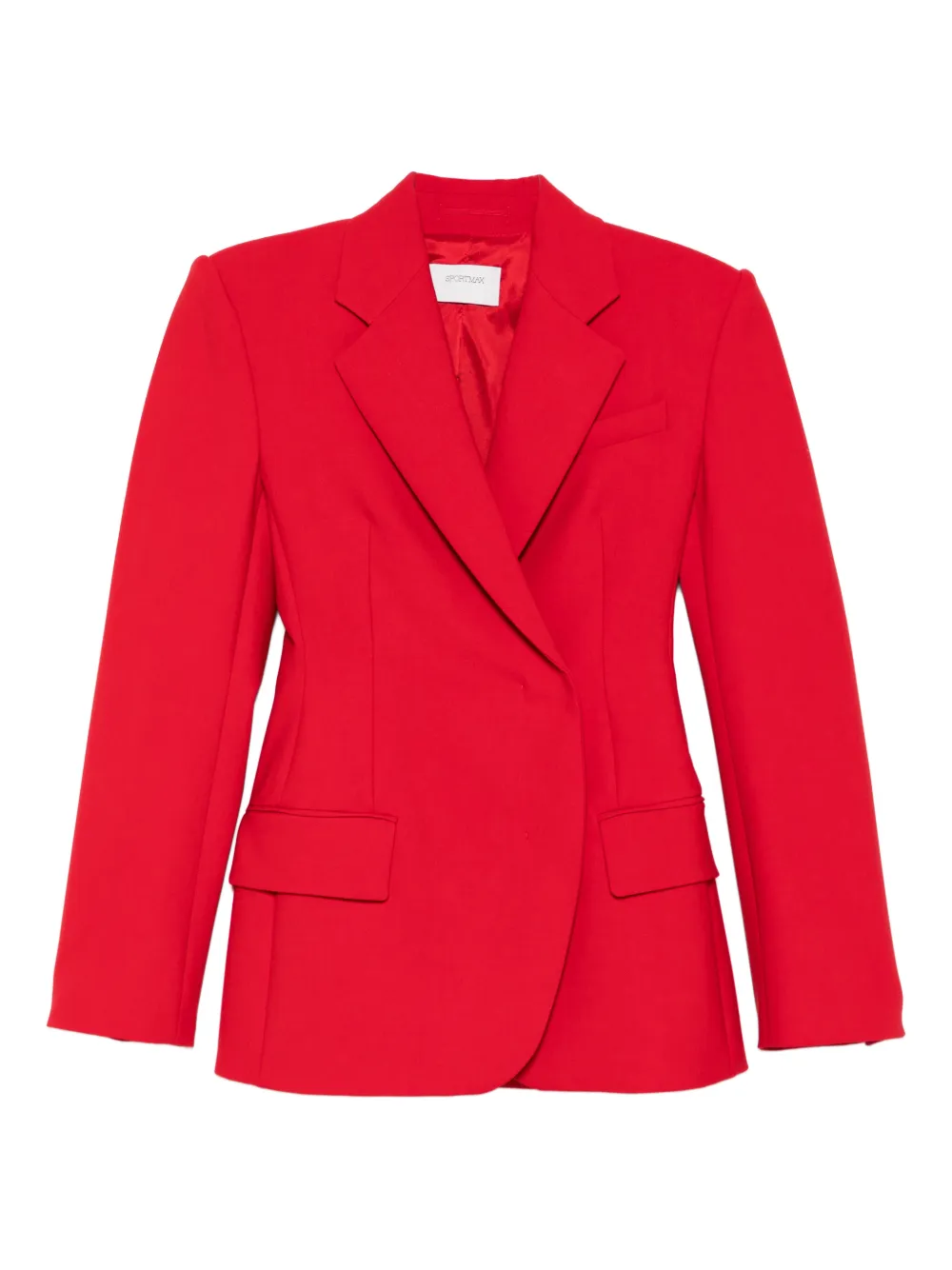 Sportmax buttoned double-breasted blazer - Rosso