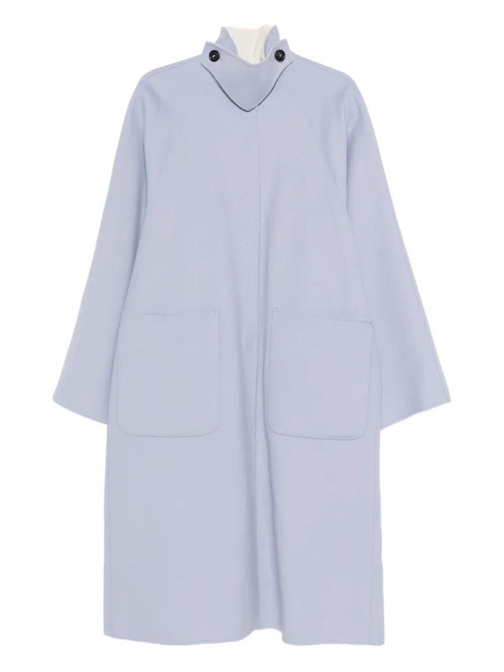 Sportmax button pockets coat - Blu