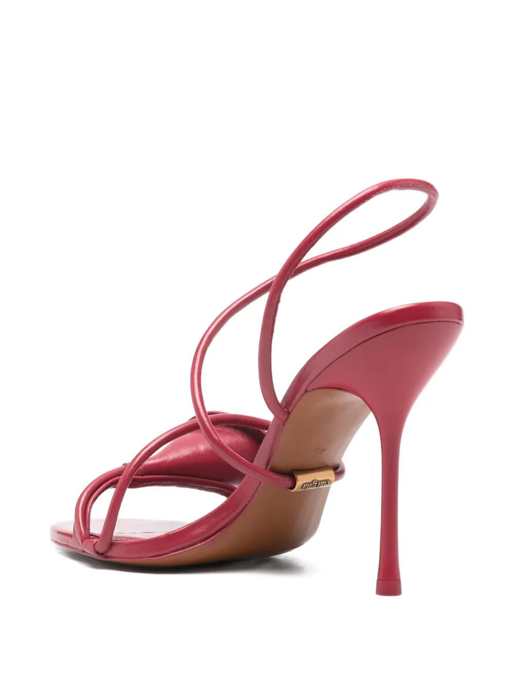 Cult Gaia 11mm Cassidy Flower Sandals In Red