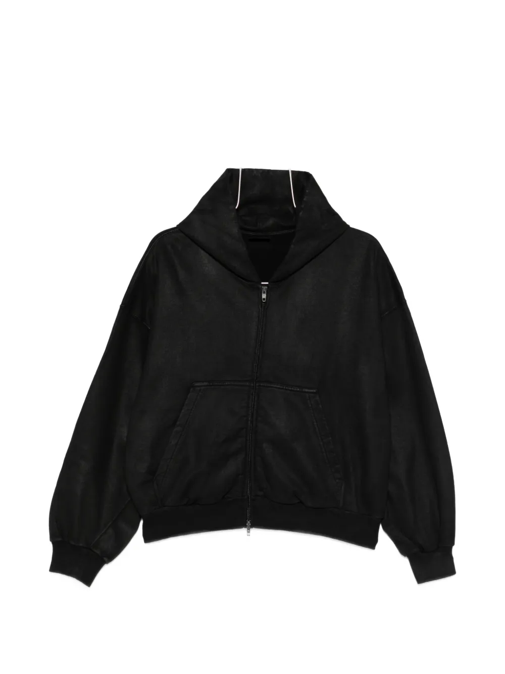 Balenciaga zip-up cropped hoodie - Nero