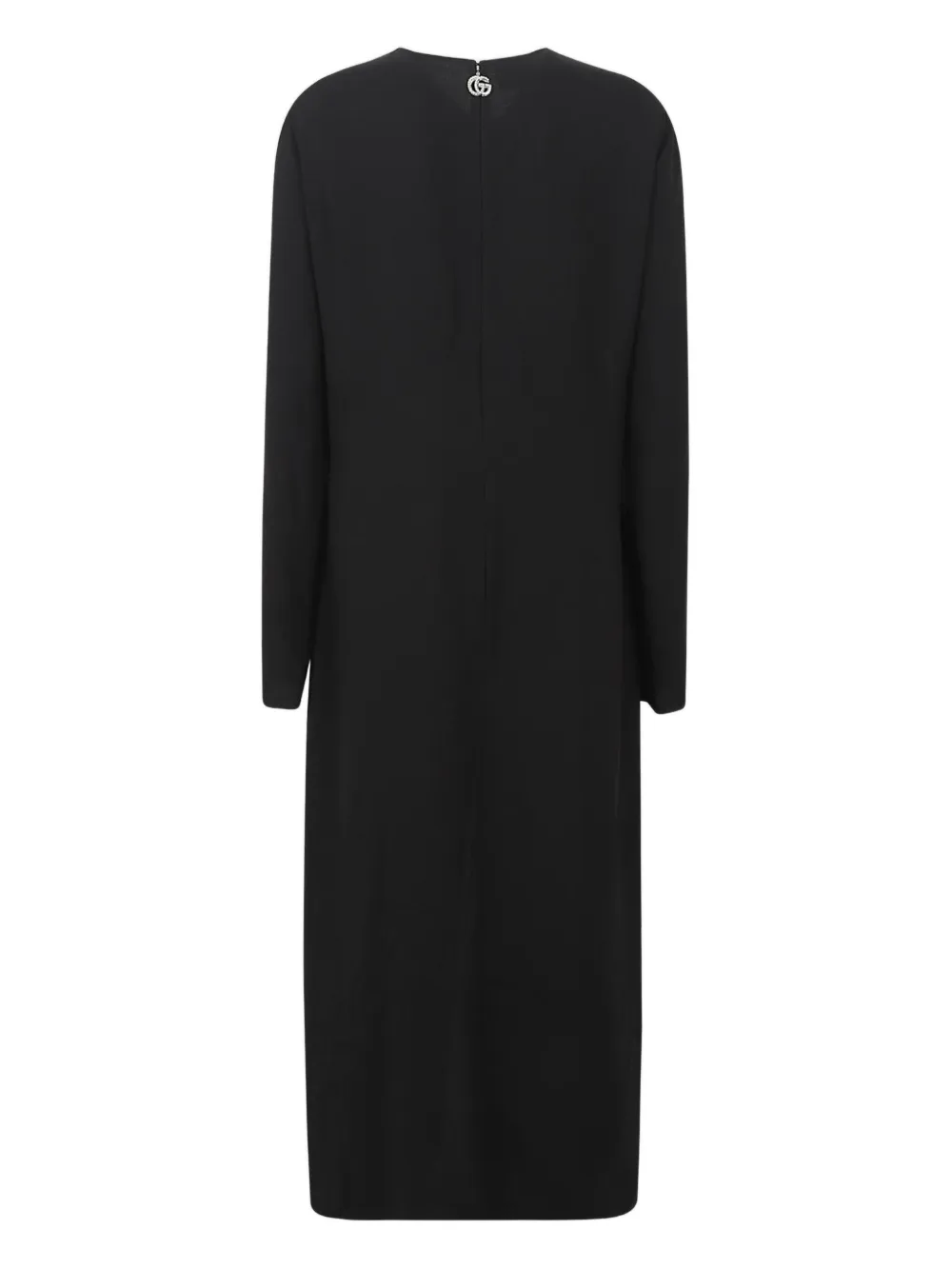 Gucci split twisted maxi dress - Zwart