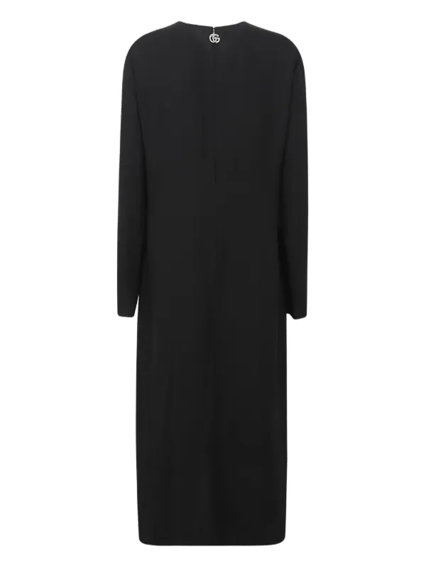knee length dresses for ladies Gucci Fuchsia Silk Maxi Shirt Dress – Runway Catalog main image 0