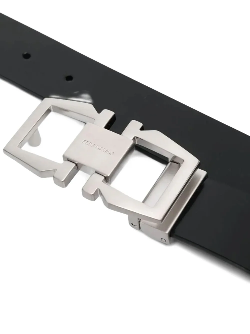 Ferragamo Leren riem - Zwart