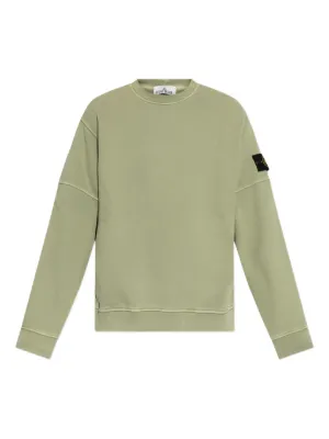 Stone Island Junior クルーネック スウェットシャツ | グリーン 