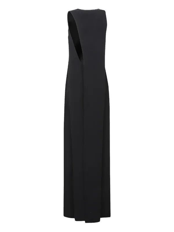 gucci evening dress GUCCI 2006 Blue Floral Keyhole Silk Gown (XS)