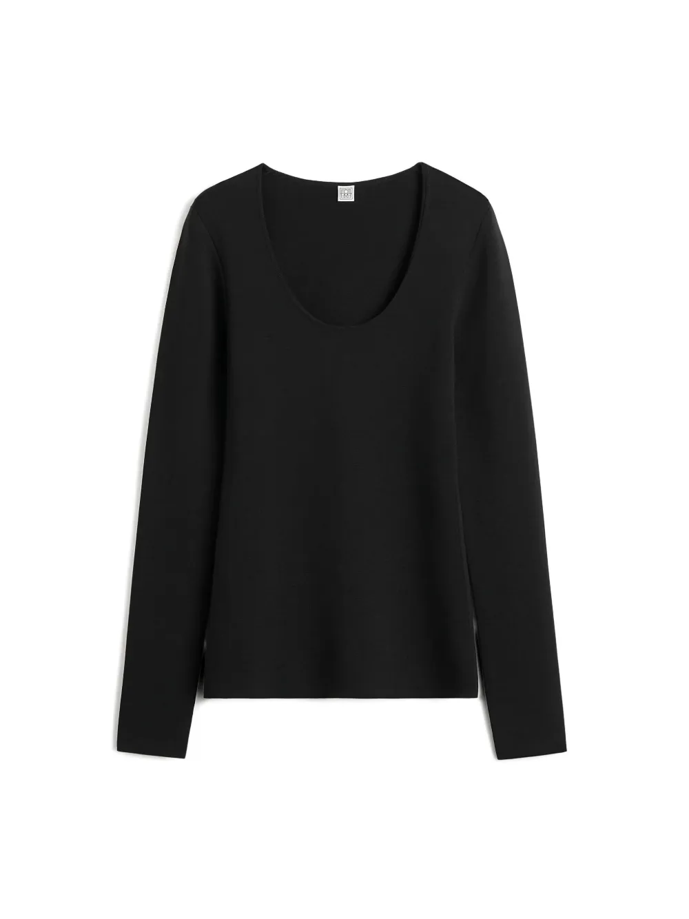 Totême Long-sleeved Sweater In Black
