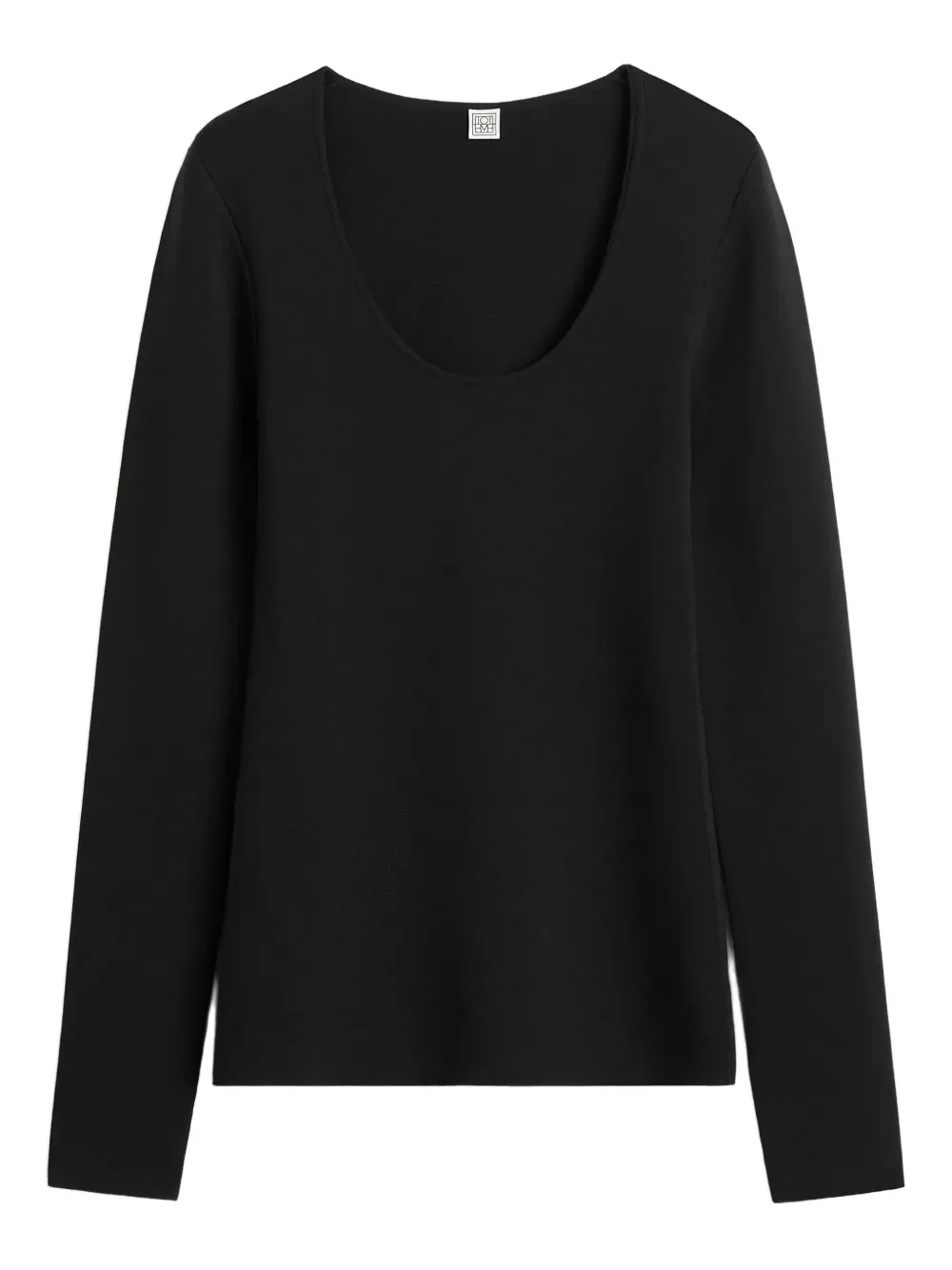 Totême Long-sleeved Sweater In Black