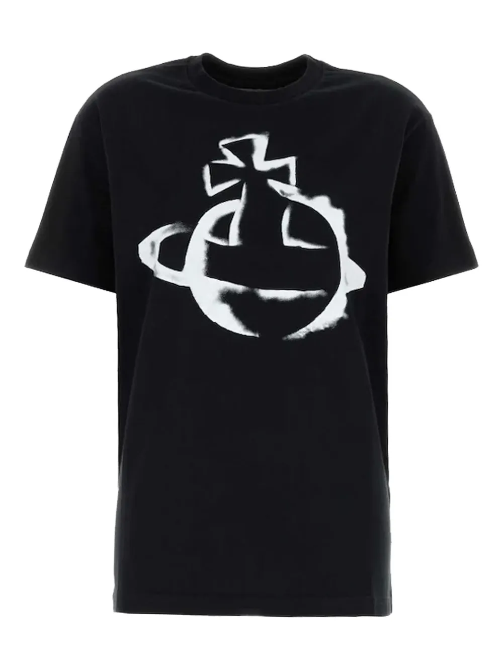Vivienne Westwood Logo Cotton T-shirt In Black
