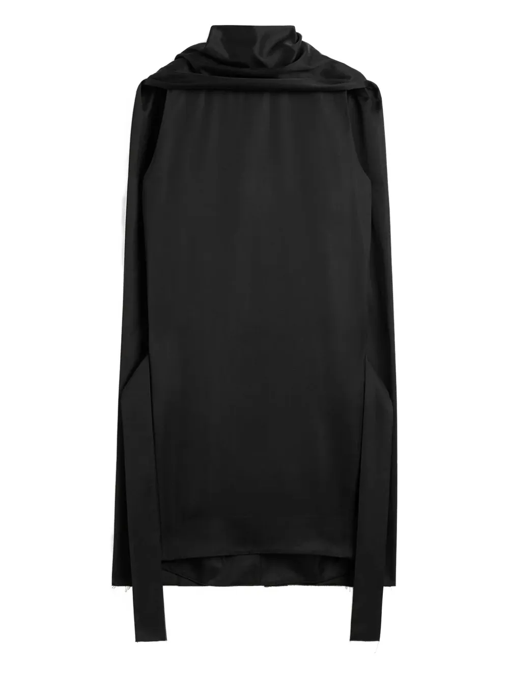 Totême Scarf-detail Cocoon Mini Dress In Black