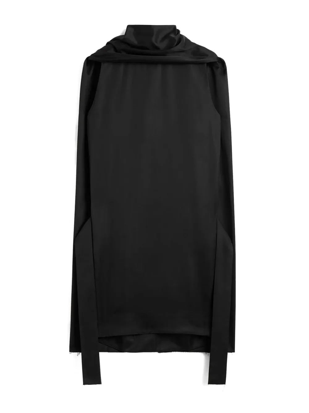Totême Scarf-detail Cocoon Mini Dress In Black