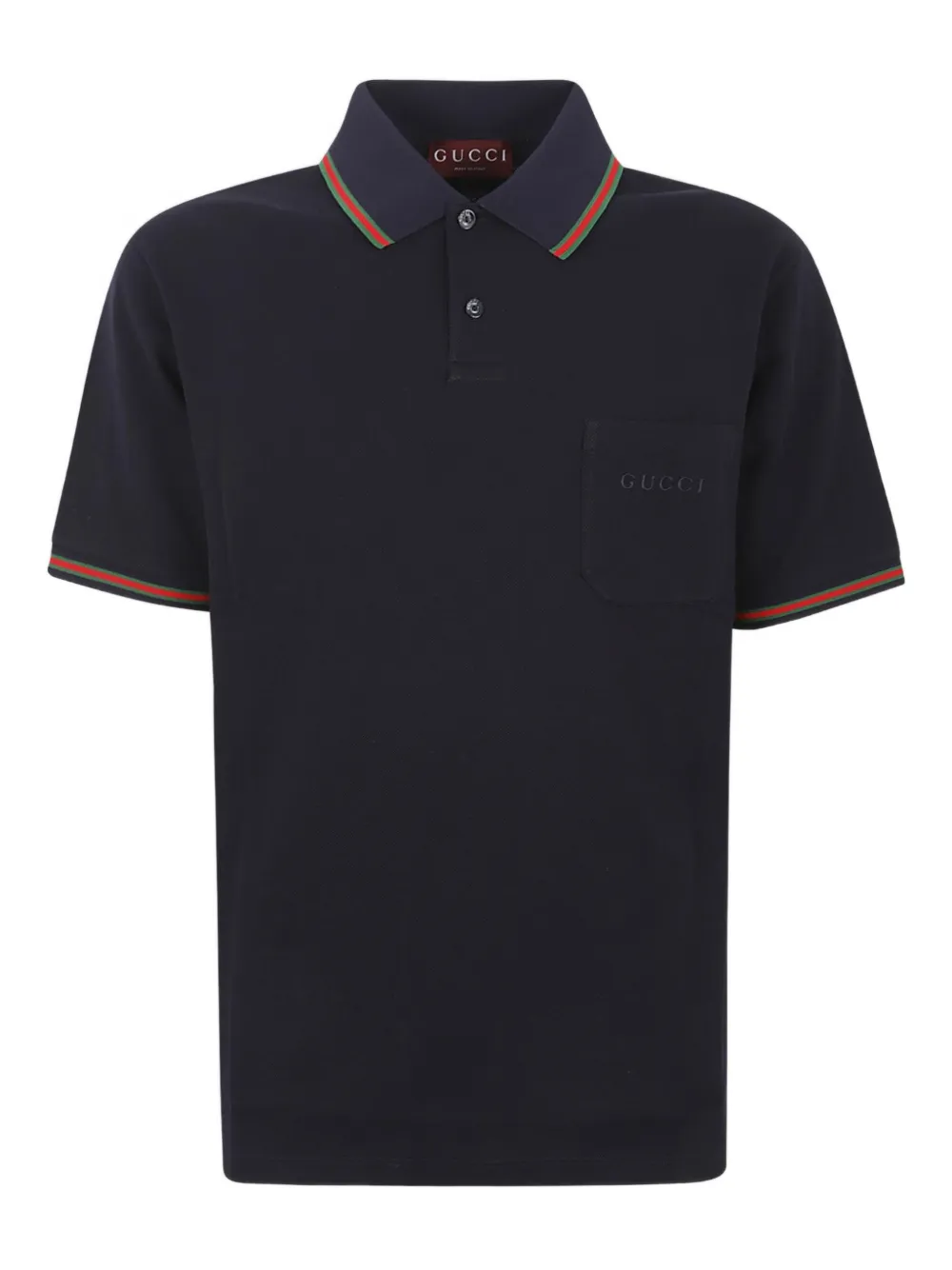 Gucci chest-pocket polo shirt - Blau