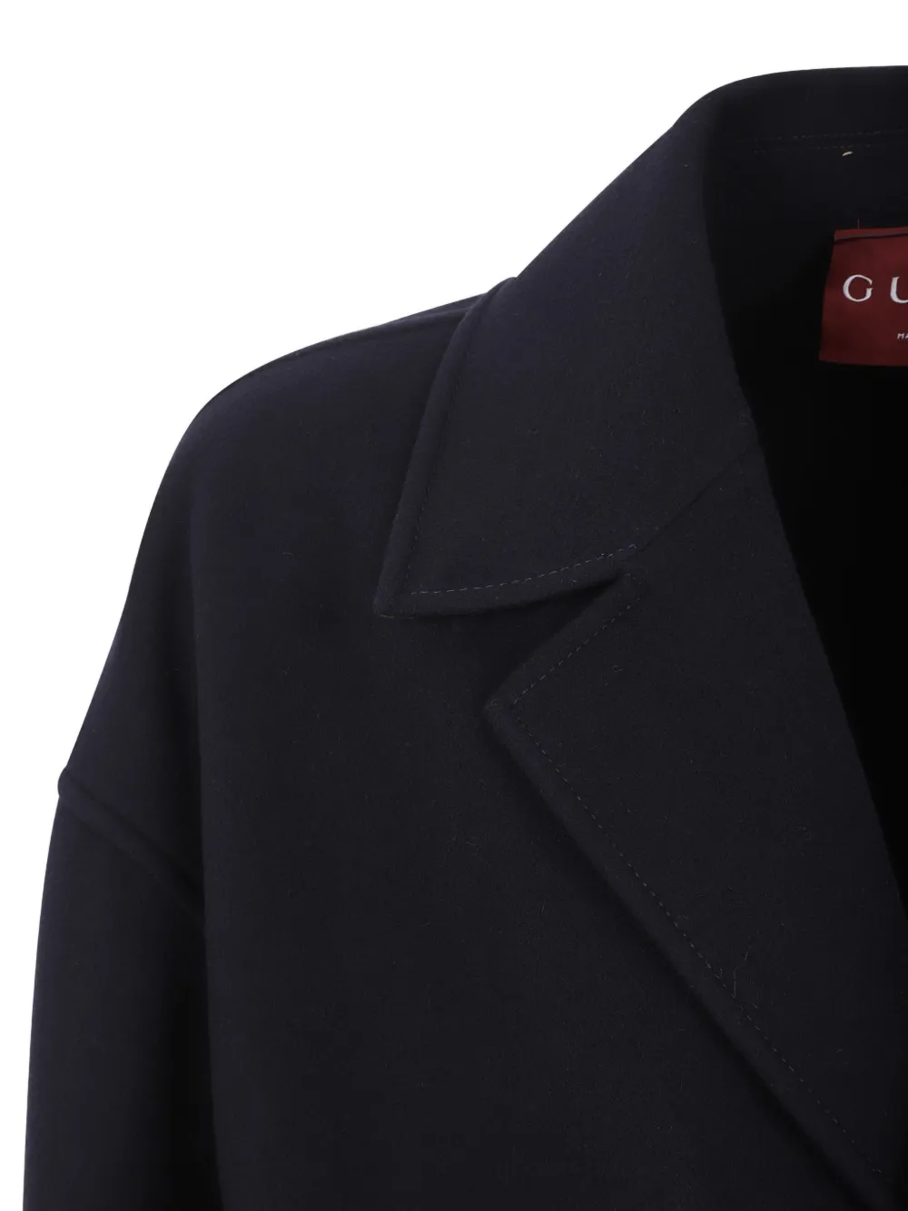 Gucci Wollen jas met ceintuur Blauw