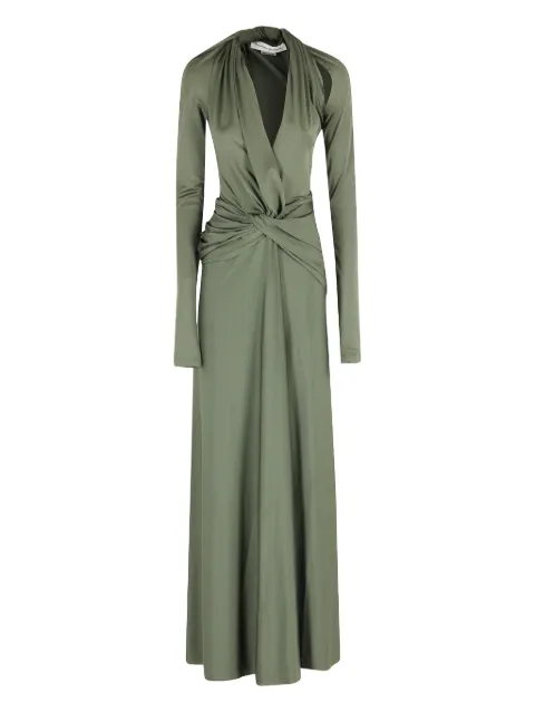 Victoria Beckham twisted long-sleeve gown dress