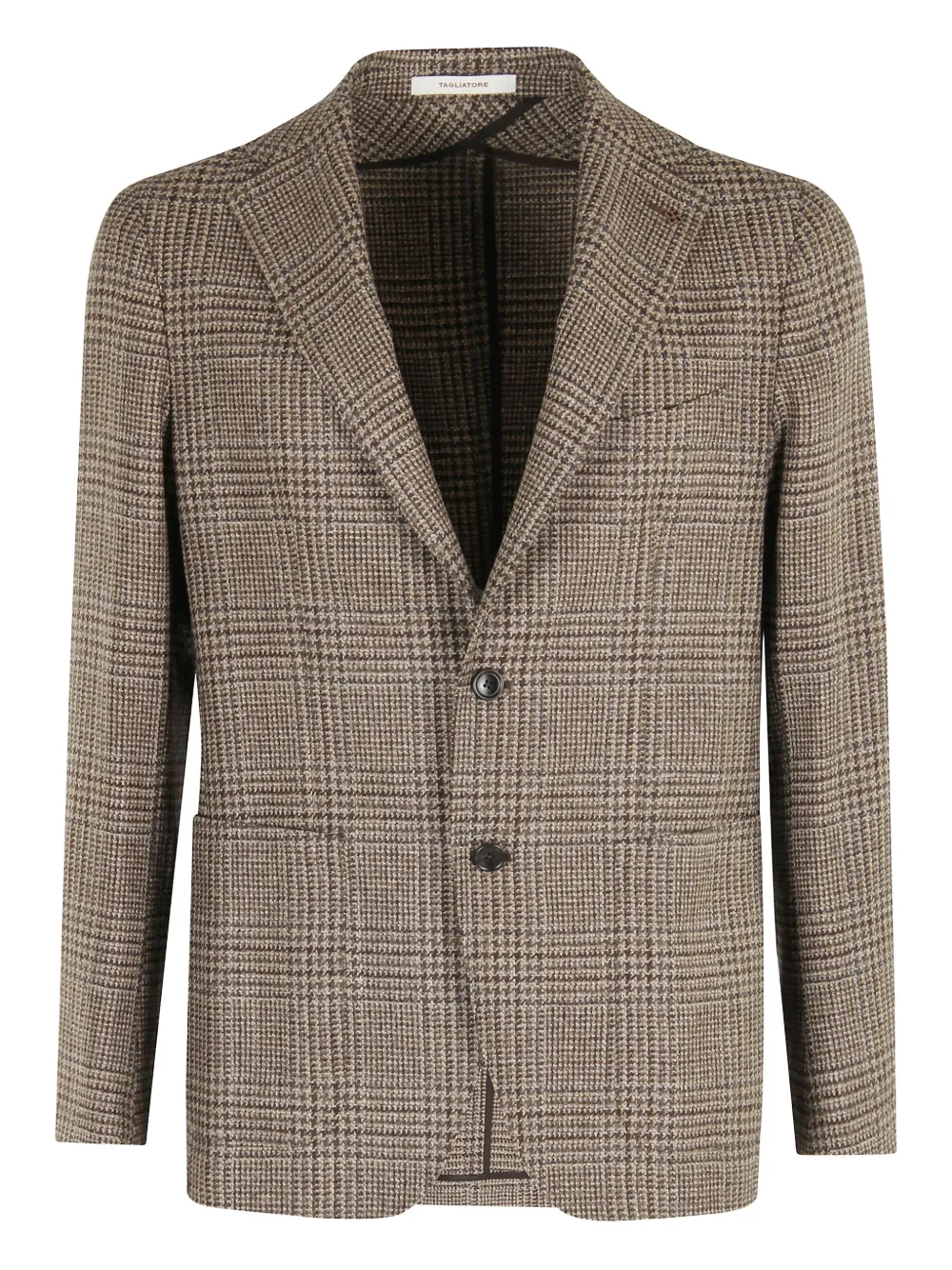 Tagliatore check jacket | Brown | Image 1