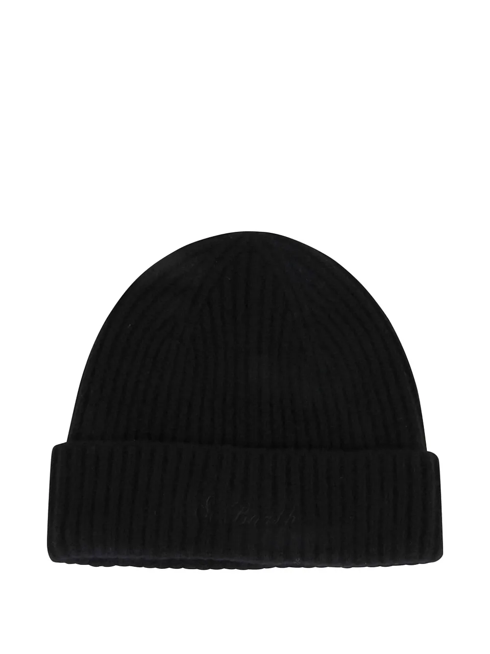 MC2 Saint Barth Moss embroidered beanie | Black | Image 1