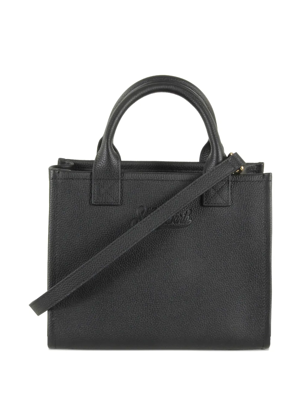 MC2 Saint Barth Vanity embossed-logo tote bag - Zwart