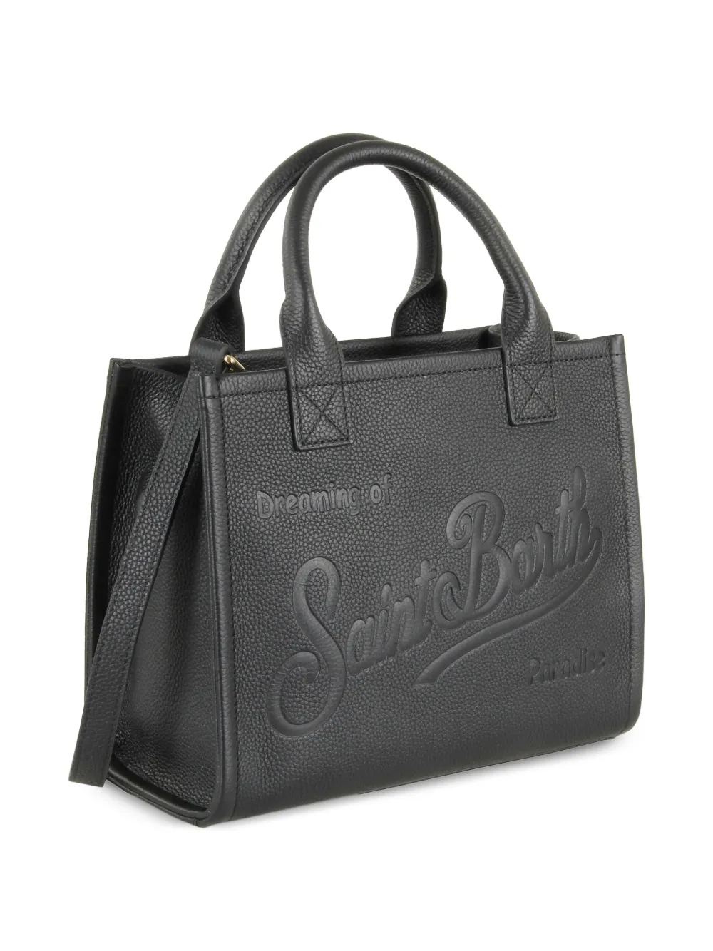 MC2 Saint Barth Vanity shopper met logo-reliëf Zwart