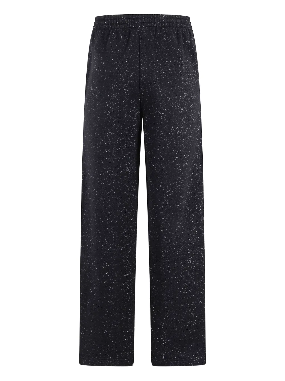 Mc2 Saint Barth Pant In Lurex Fleece In Black
