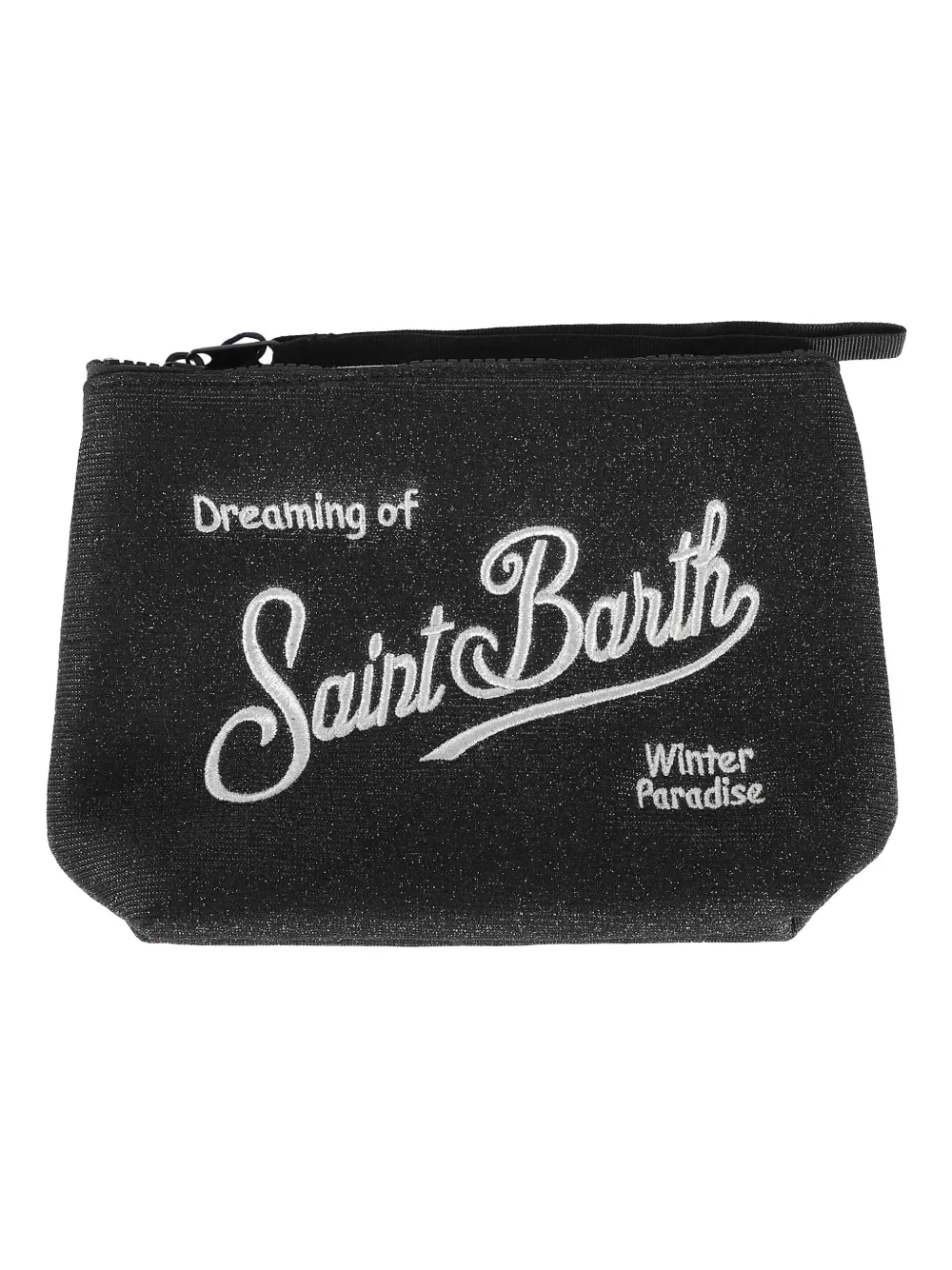Mc2 Saint Barth Christmas Box Beanie Hat And Clutch Bag Set In Black