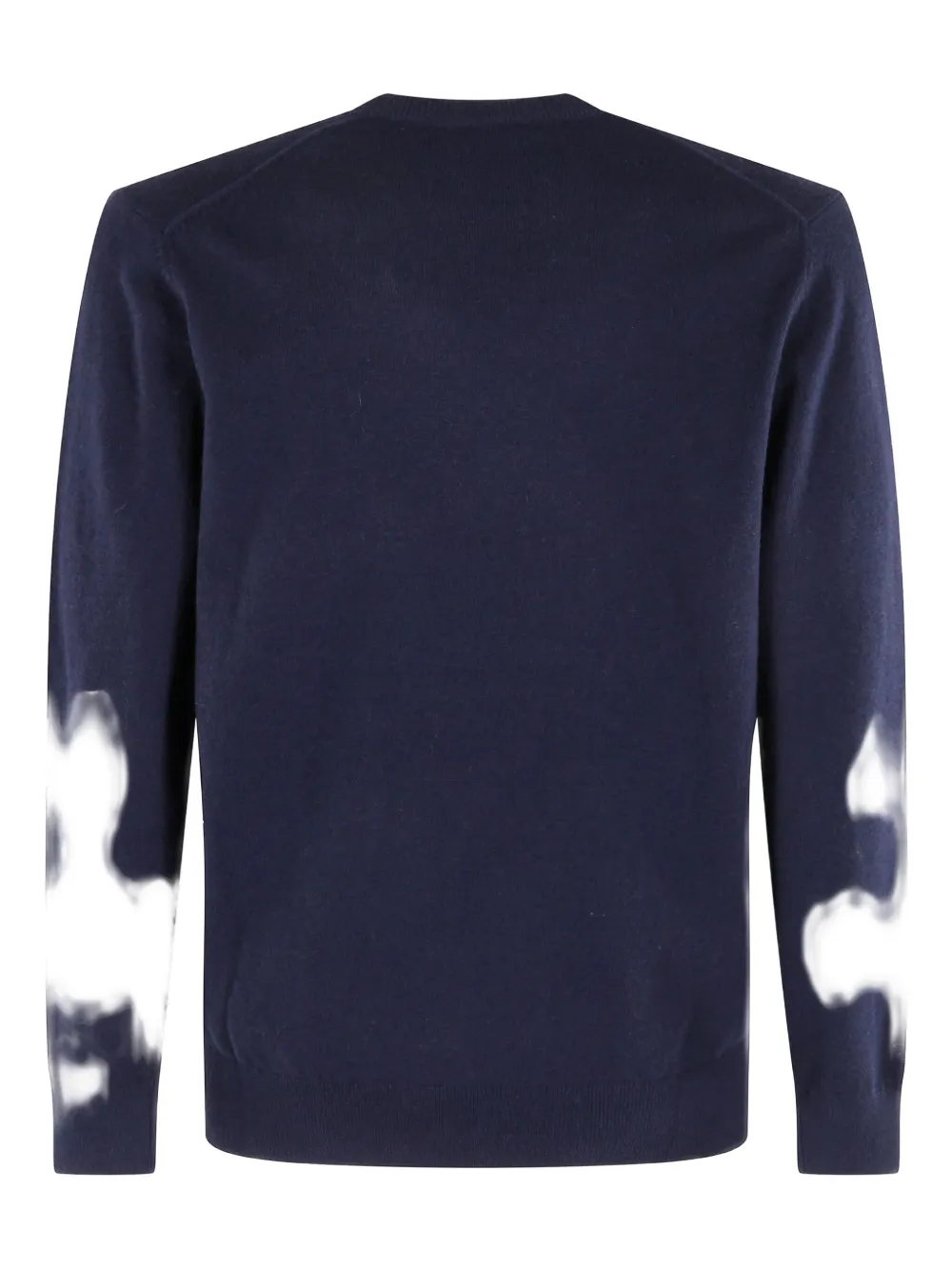 Mc2 Saint Barth Ribbed Hem And Cuffs Graphic Embroidered Sweatshirt In Blue