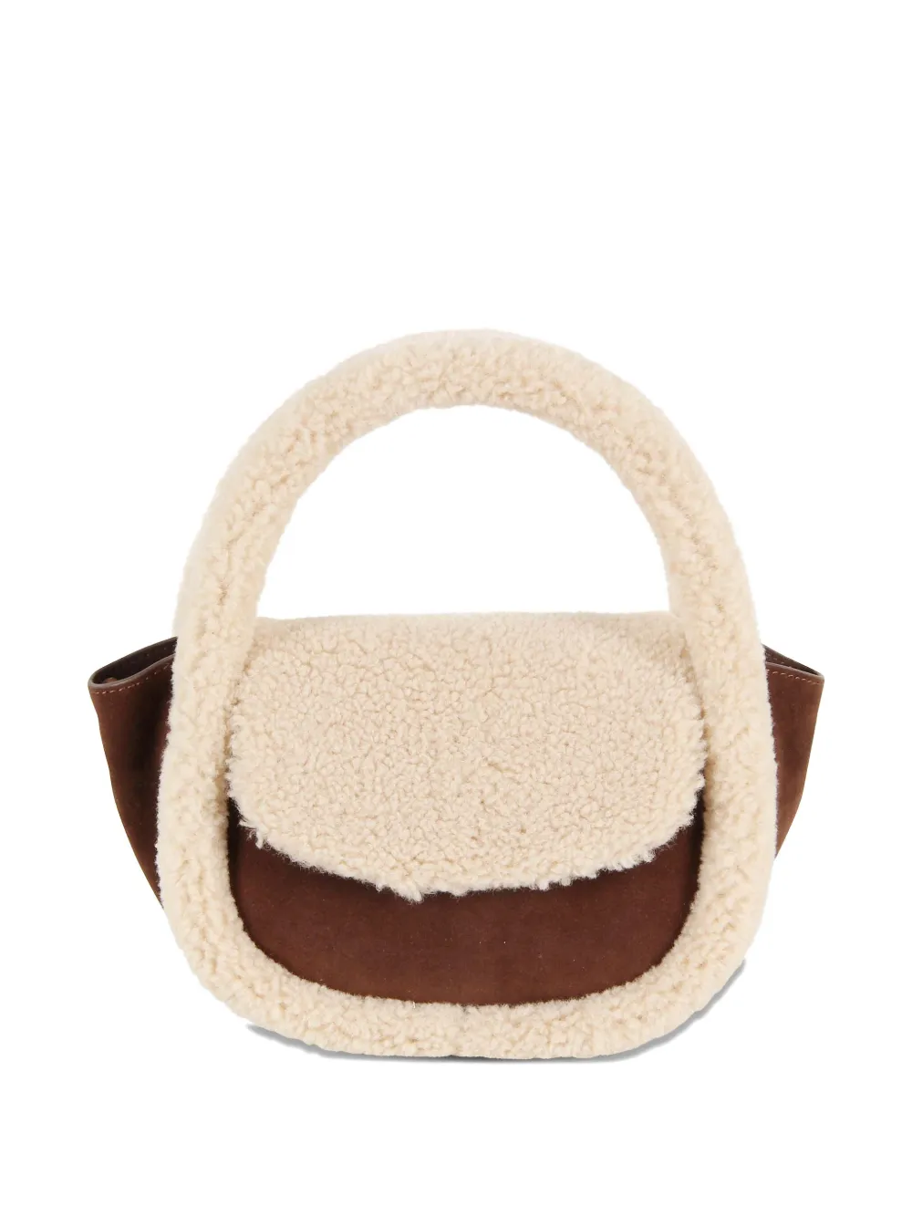 MC2 Saint Barth mini Gilda faux-shearling tote bag - Bruin