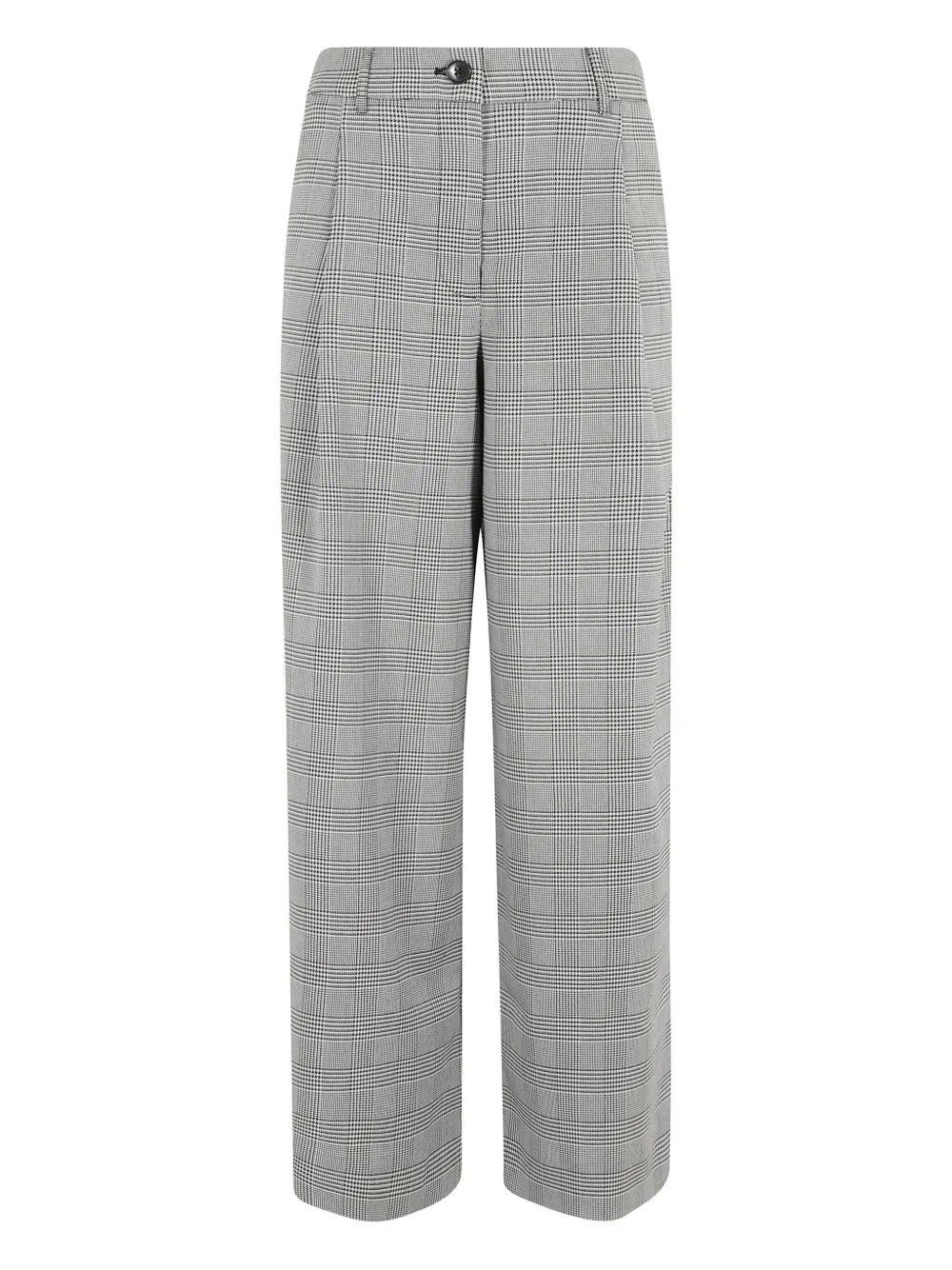 Essentiel Antwerp Plaid Tailored Trousers In Gold