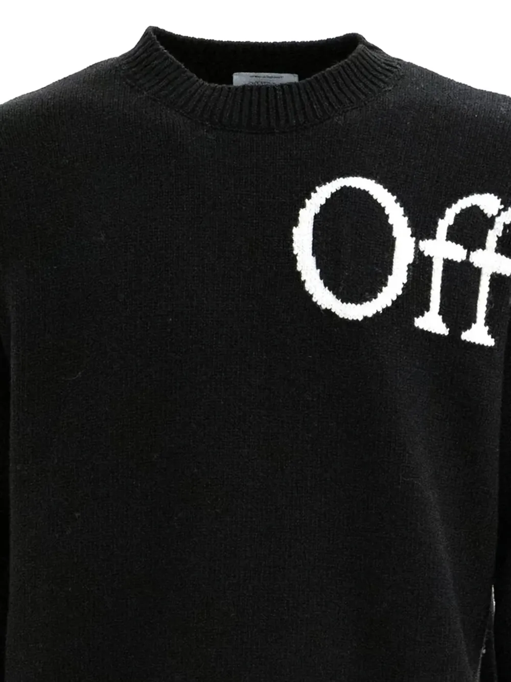 Off-White Bookish Shared trui met ronde hals - Zwart