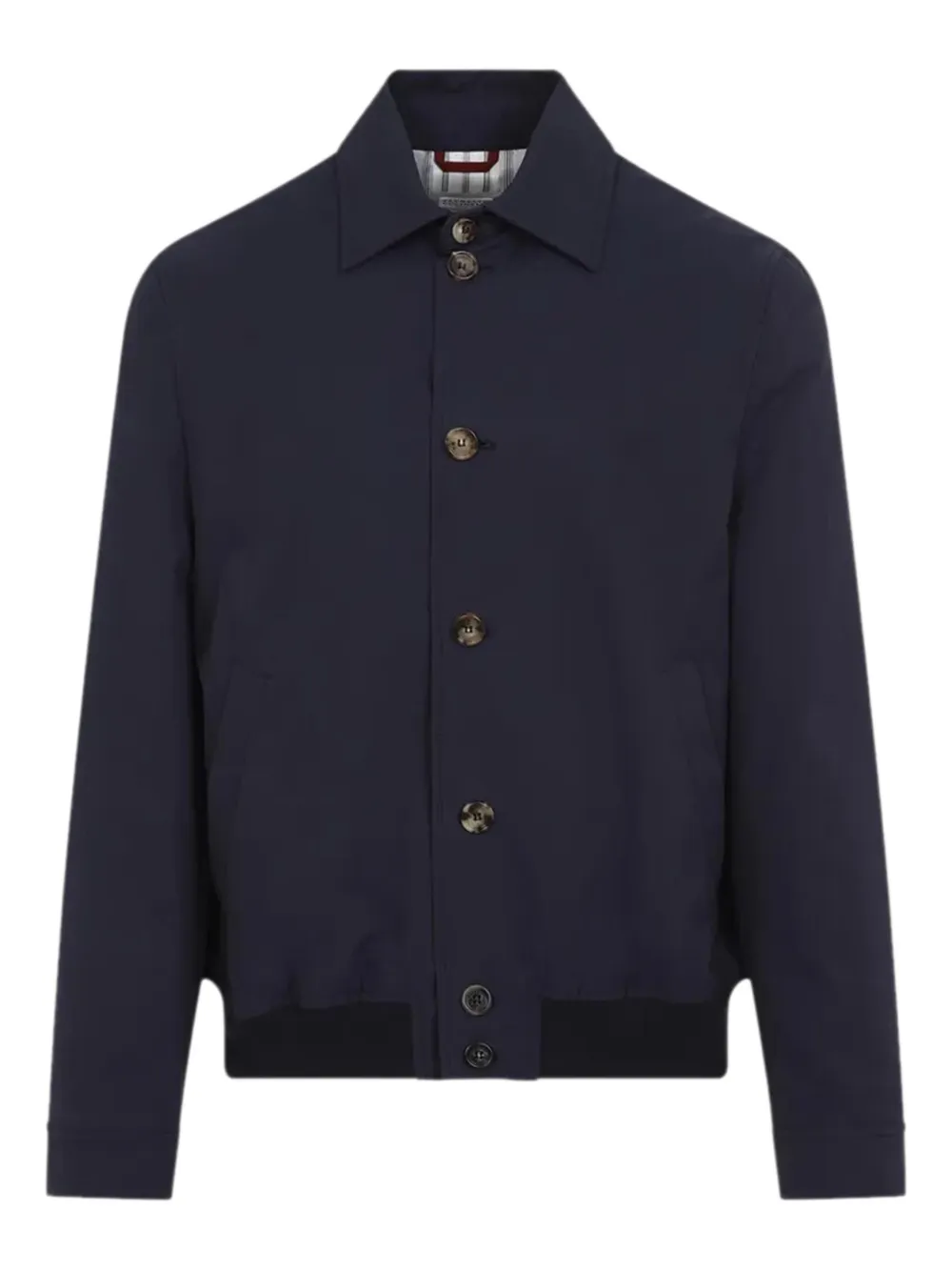 Brunello Cucinelli button-up shirt jacket | Blue | Image 1