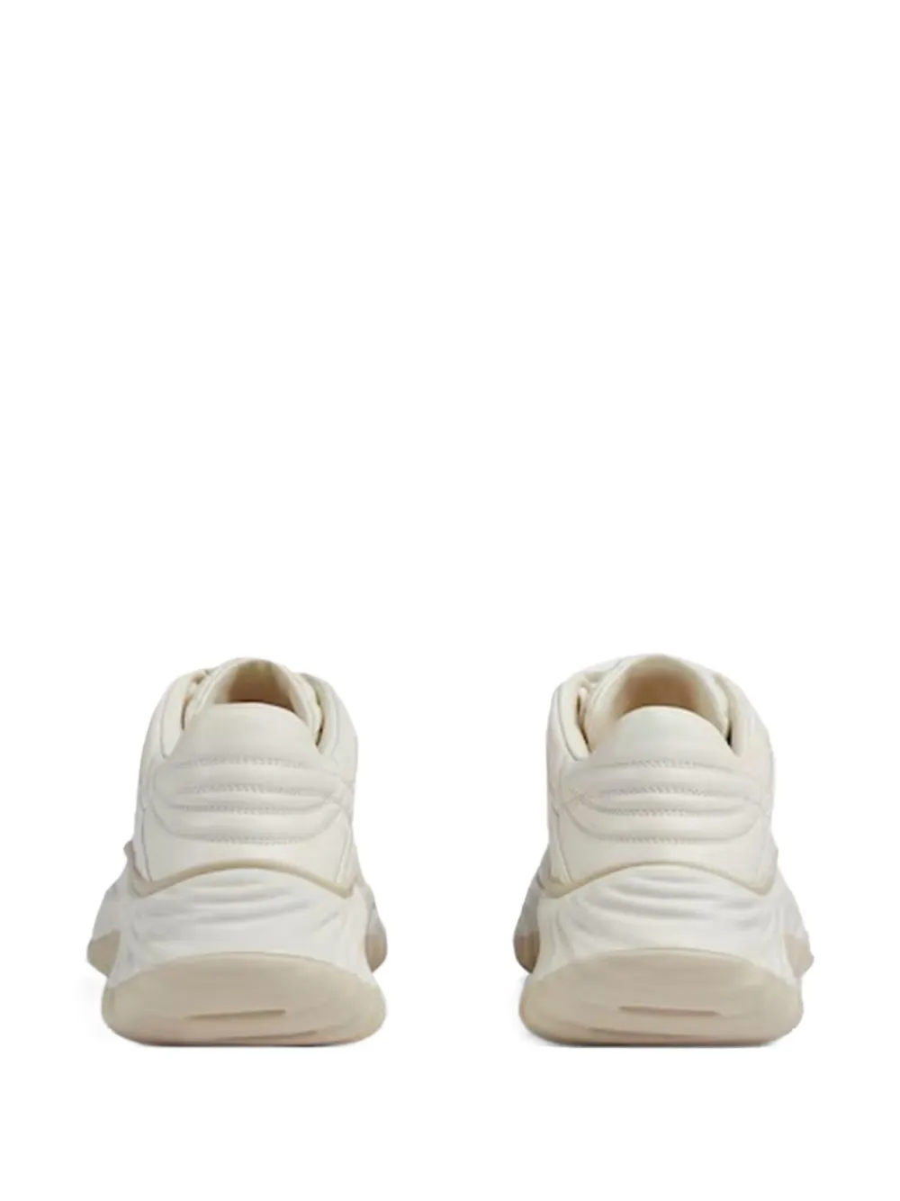 Gucci Ripple Leather Sneakers In Neutral