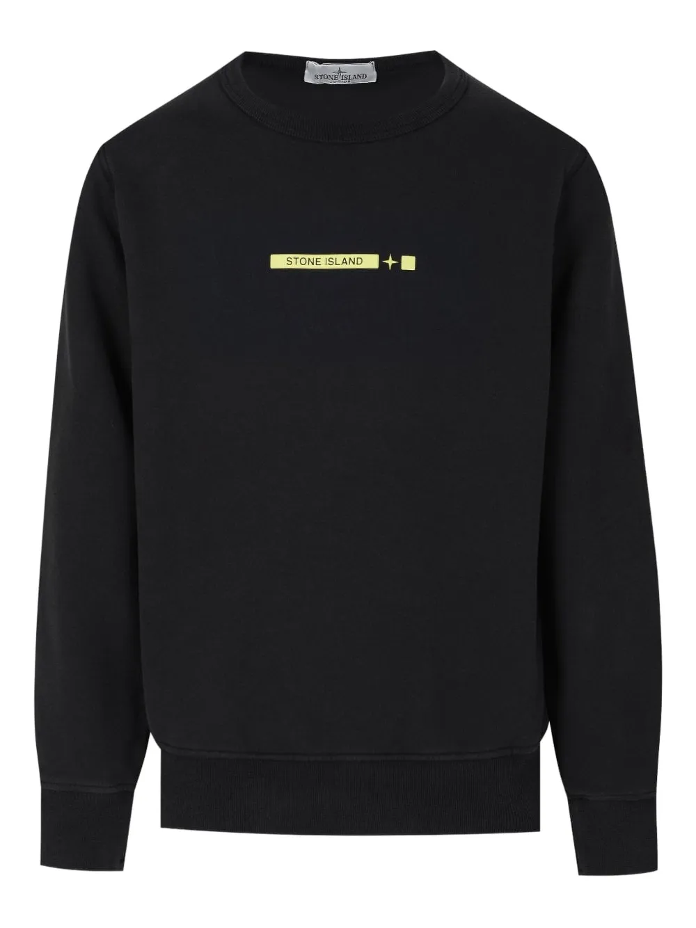 Stone Island Junior Sweater met logo Zwart