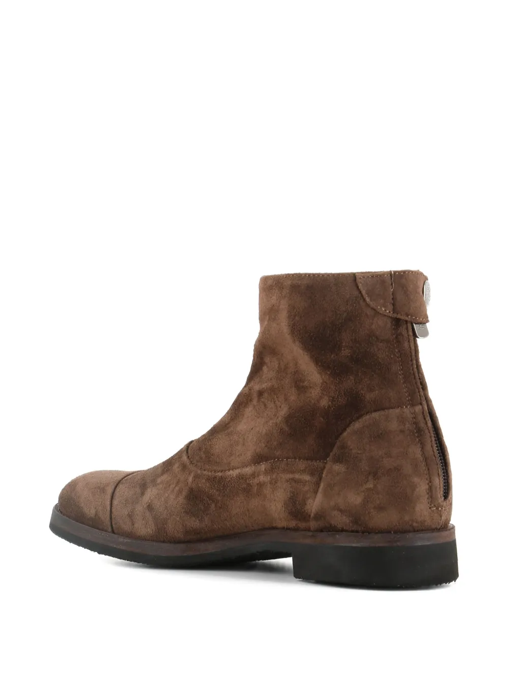 Alberto Fasciani 30 mm suède laarzen met ritssluiting Bruin