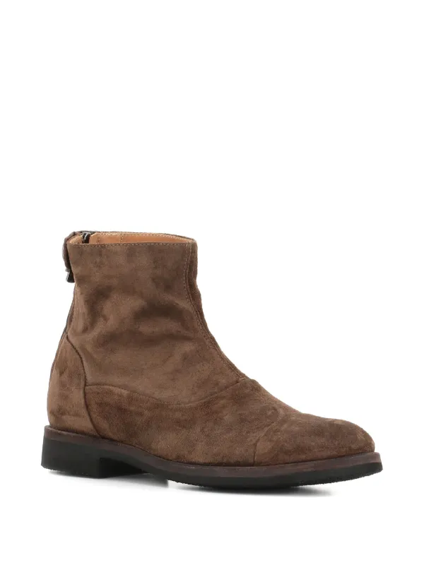 Alberto Fasciani 30mm zip-fastening Suede Boots | Brown  display picture 1