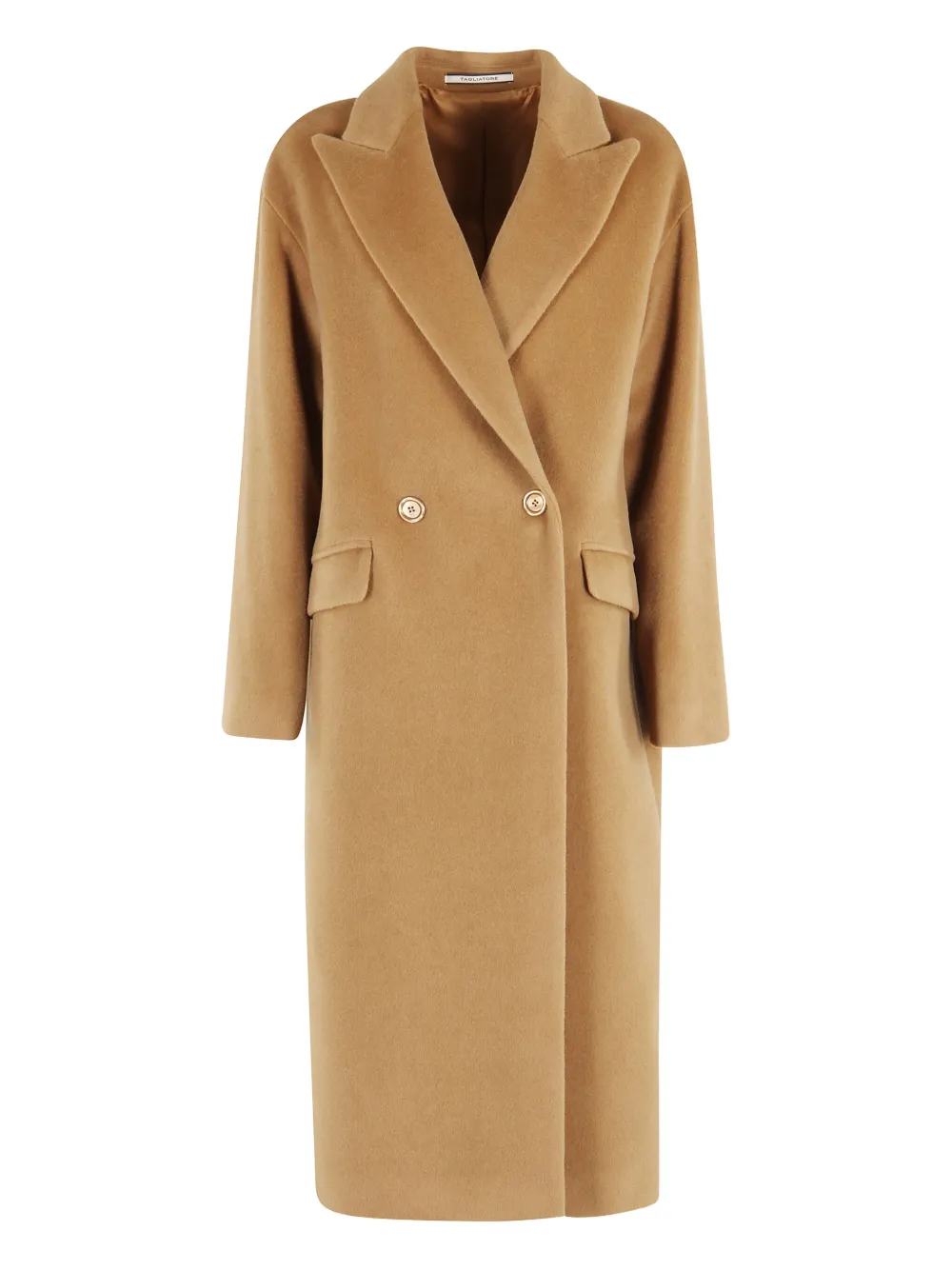 Tagliatore Linden Double-breasted Coat In Brown