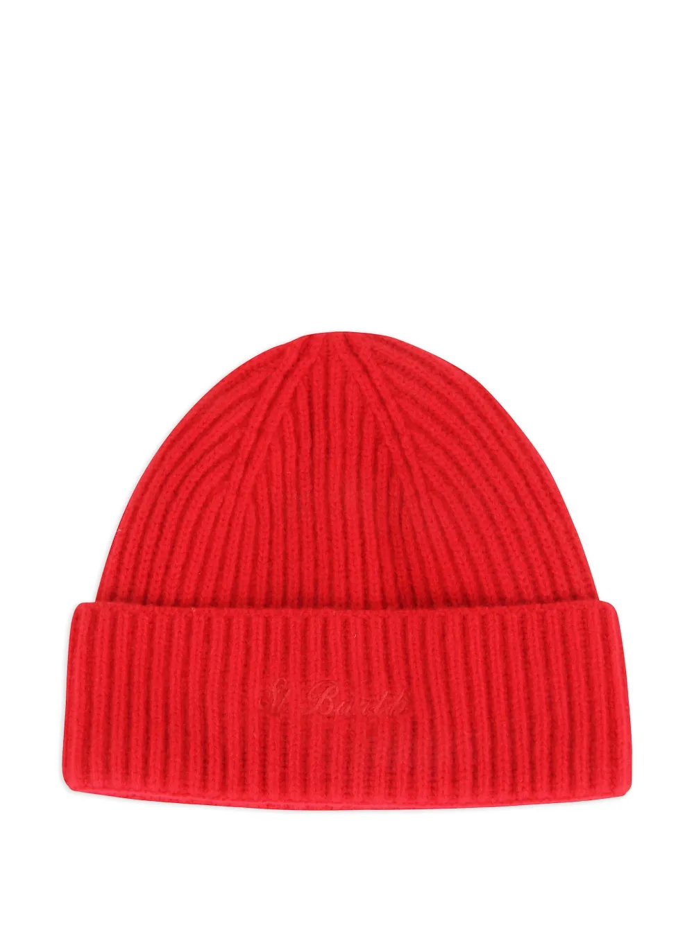 MC2 Saint Barth Ribfluwelen muts en buidel Rood